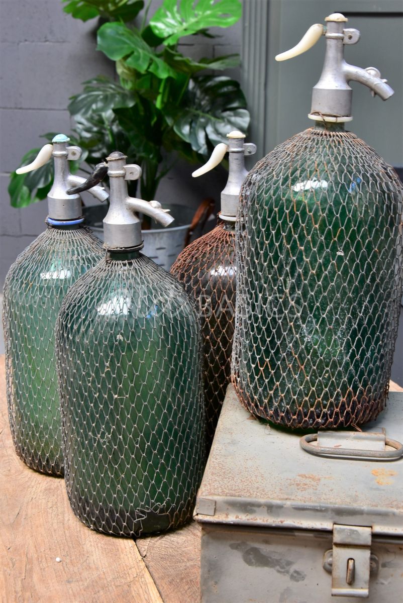 Detail van Spuitfles (L), groen, materiaal glas